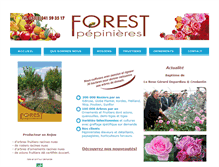 Tablet Screenshot of pepinieres-forest.com